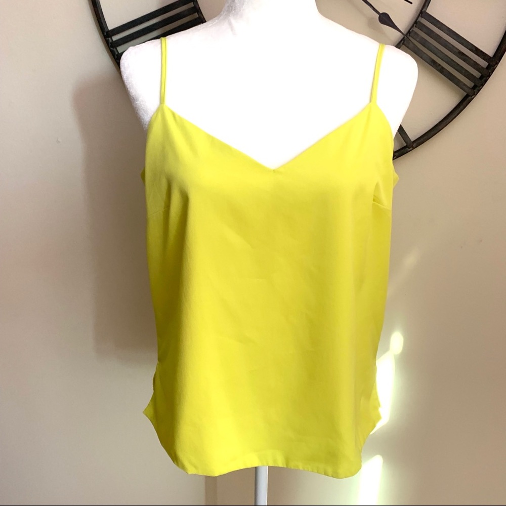 Banana Republic Lemon Yellow Boxy Tank Top Cami M